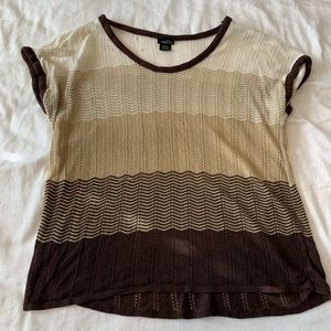 Brown ombré top